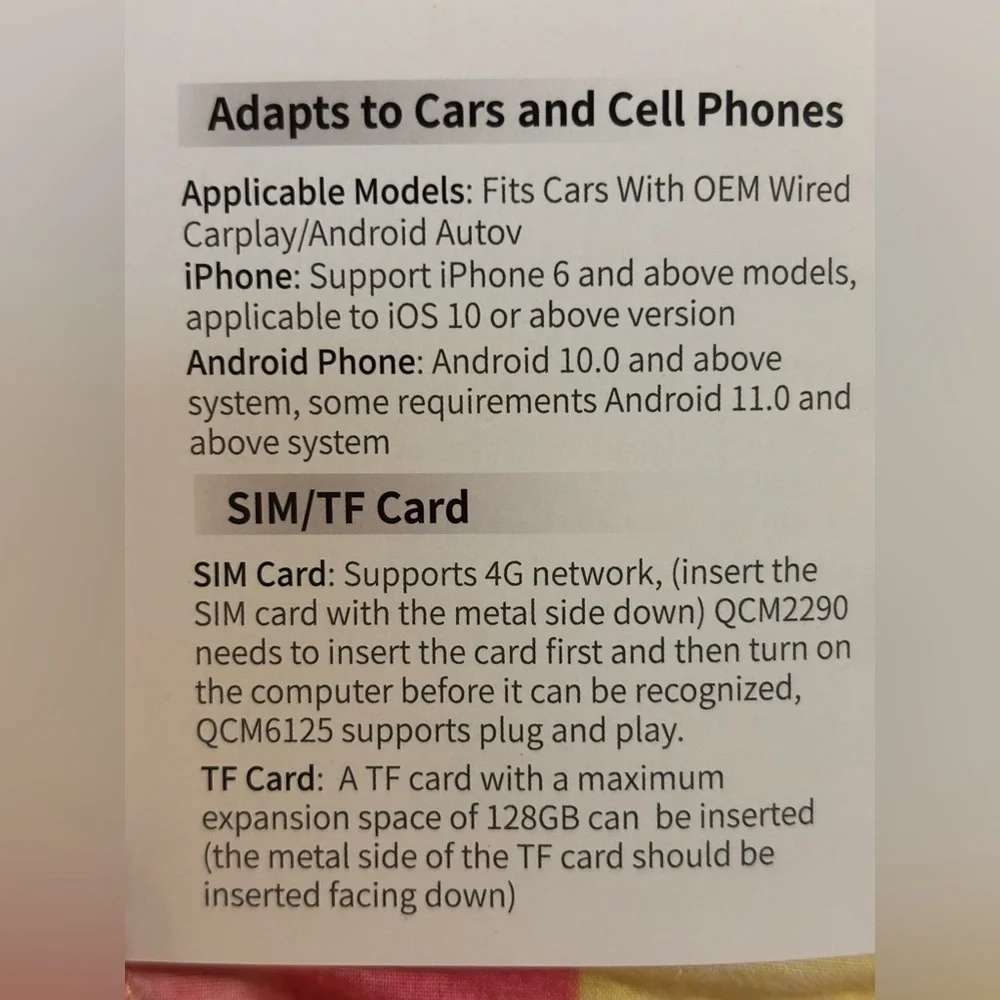 Carplay. Premium Adapter for iPhone and Android